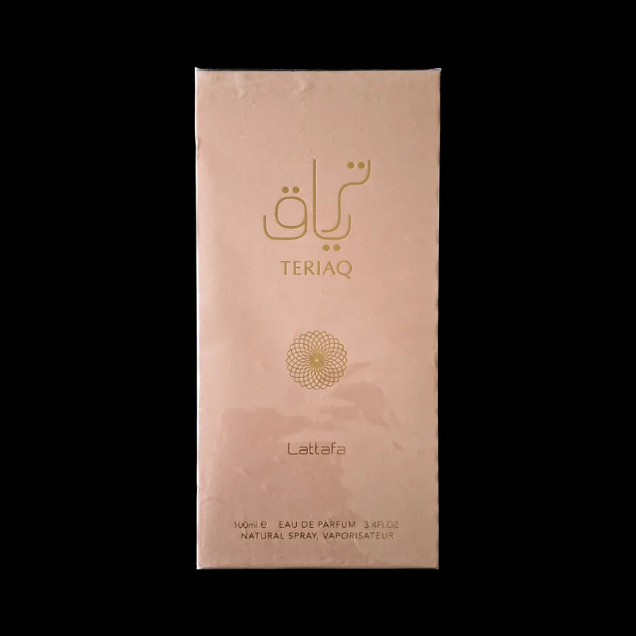 Frasco do perfume Teriaq da marca Lattafa