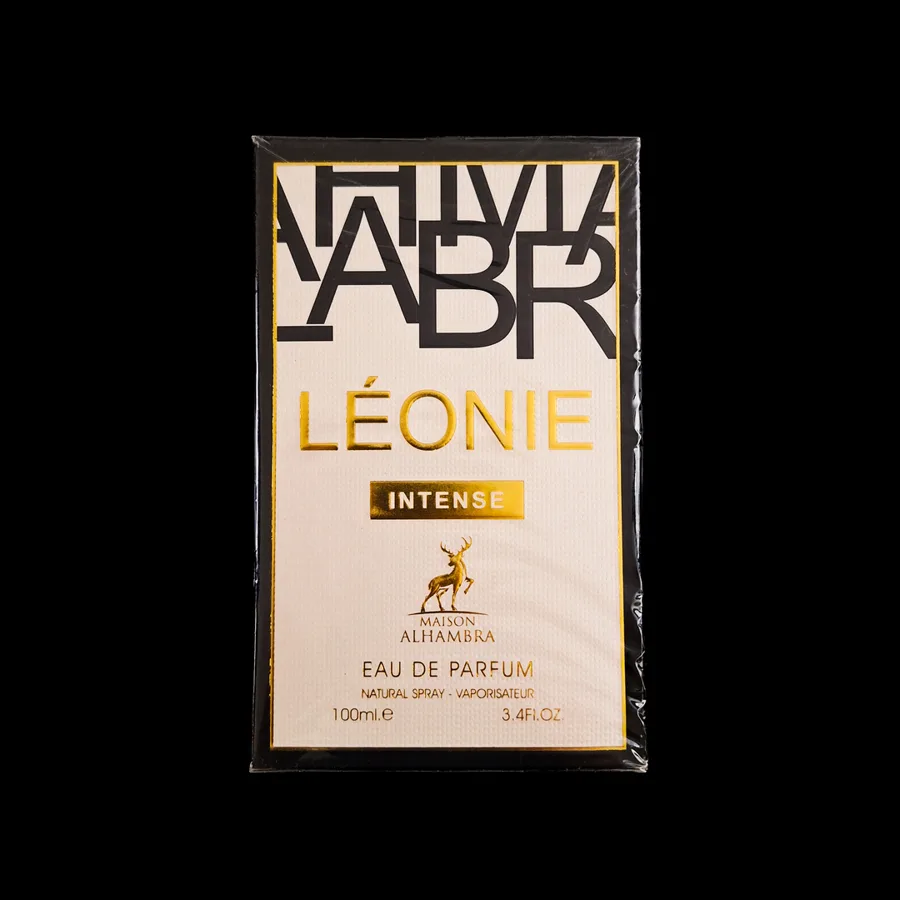 Frasco do perfume Léonie Intense da marca Maison Alhambra