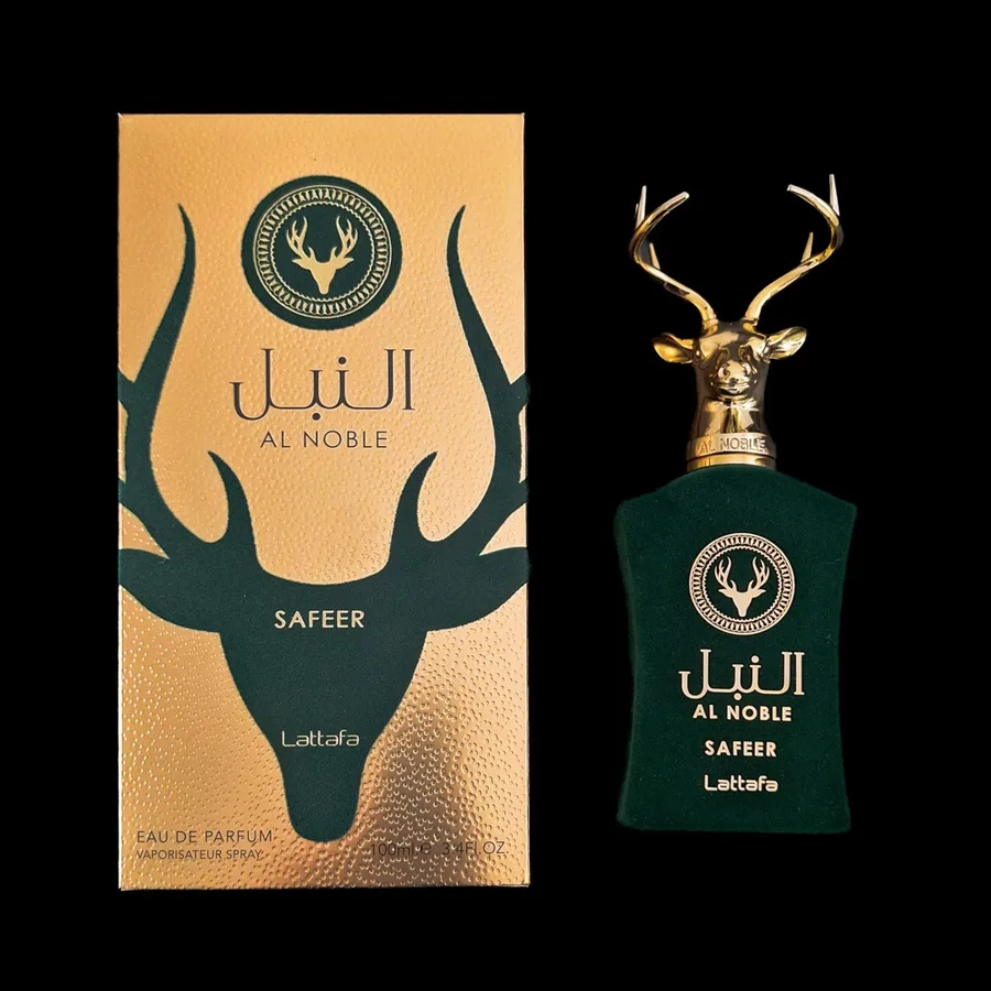 Frasco do perfume Al Noble Safeer da marca Lattafa