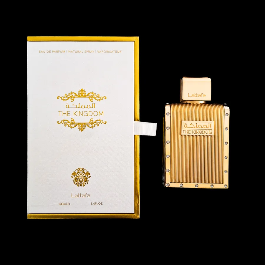 Frasco do perfume THE Kingdom Masc da marca Lattafa