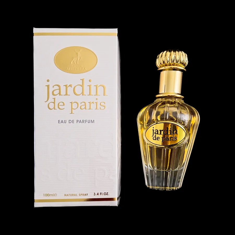 Frasco do perfume Jardin DE Paris da marca Maison Alhambra