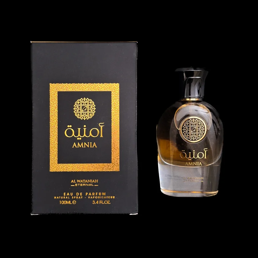 Frasco do perfume Amnia da marca Al Wataniah