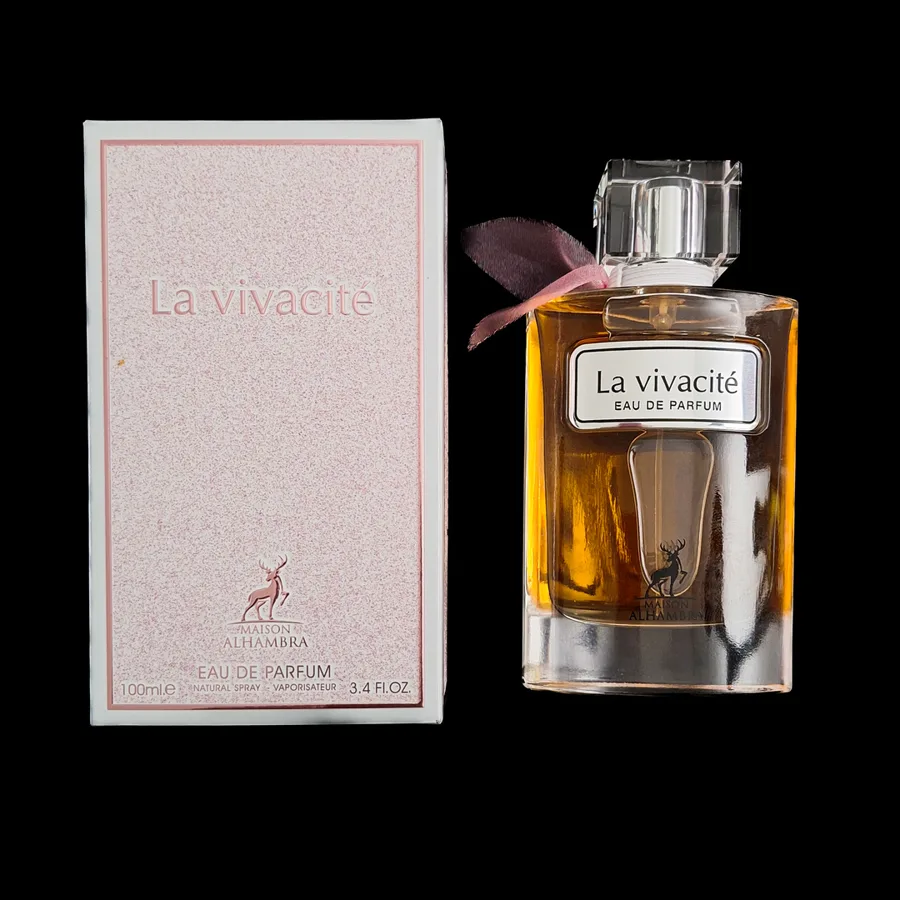 Frasco do perfume LA Vivacité da marca Maison Alhambra
