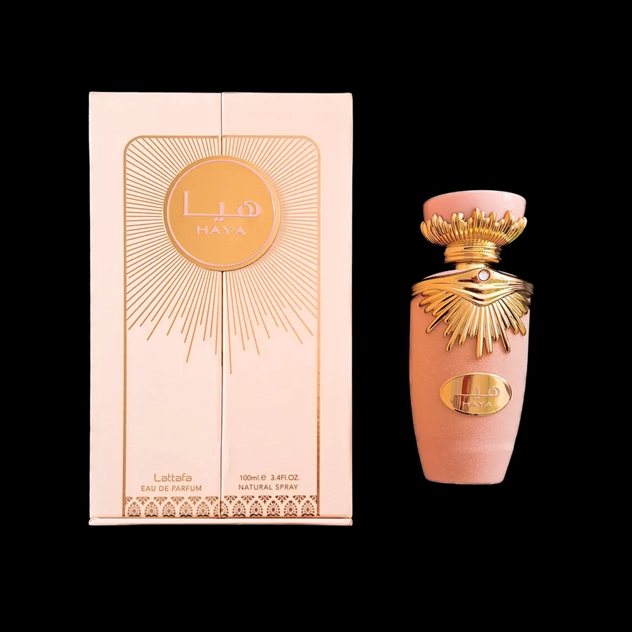 Frasco do perfume Haya da marca Lattafa