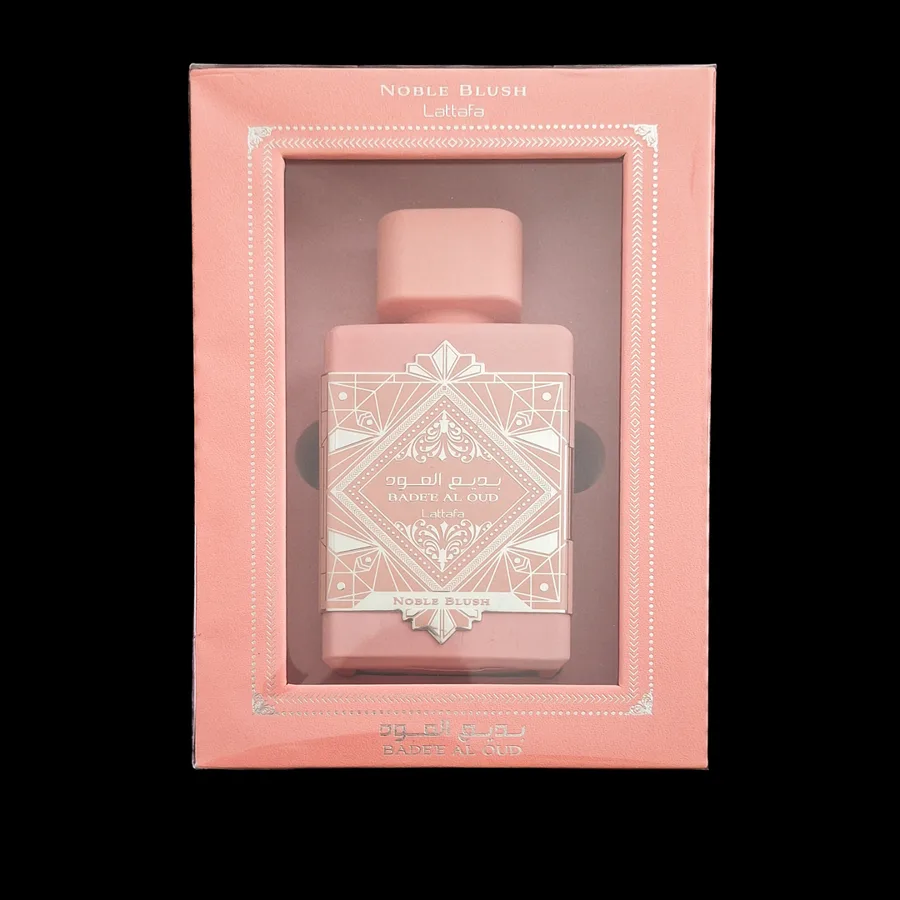 Frasco do perfume Badee AL OUD - Noble Blush da marca Lattafa