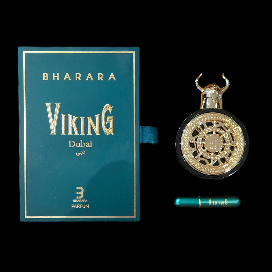 Frasco do perfume Viking Dubai da marca Bharara