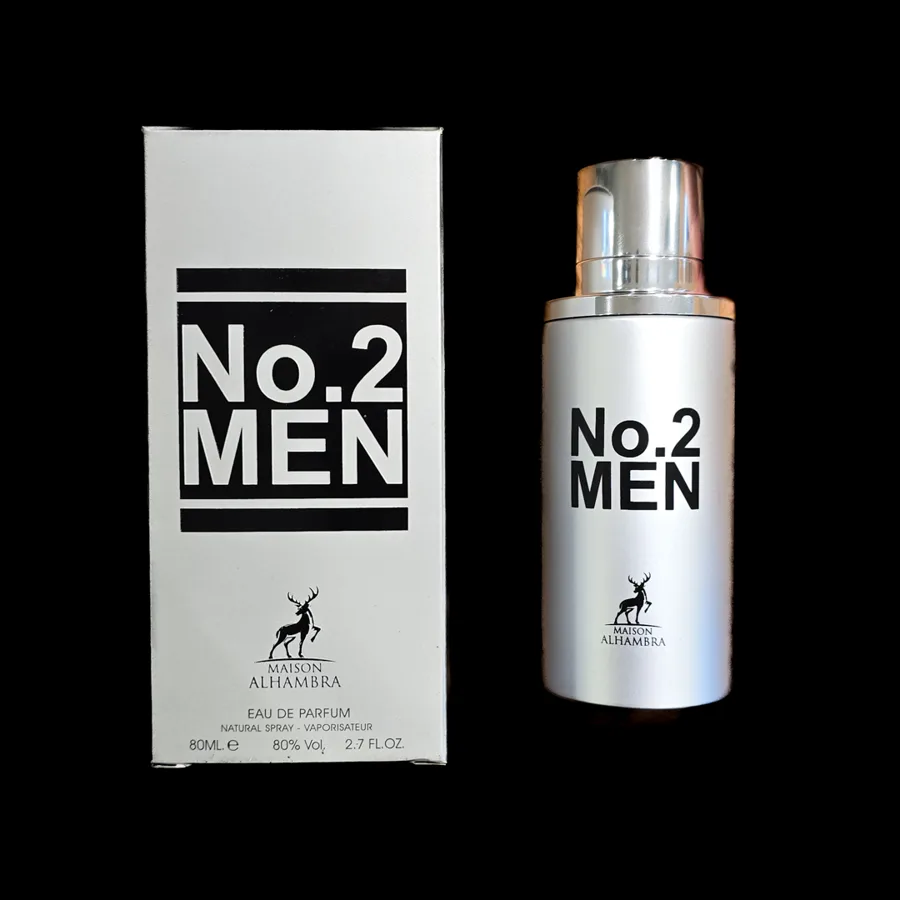 Frasco do perfume No2 Men da marca Maison Alhambra