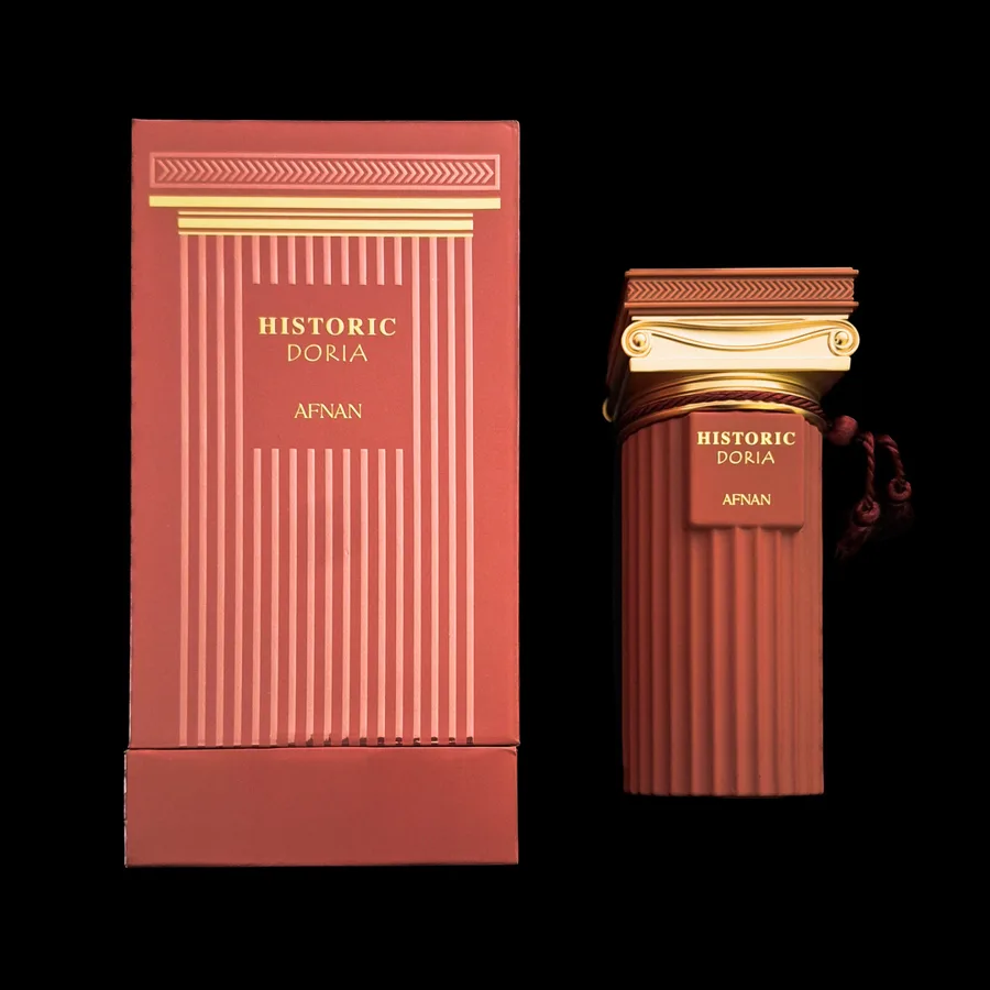 Frasco do perfume Historic Doria da marca AFNAN