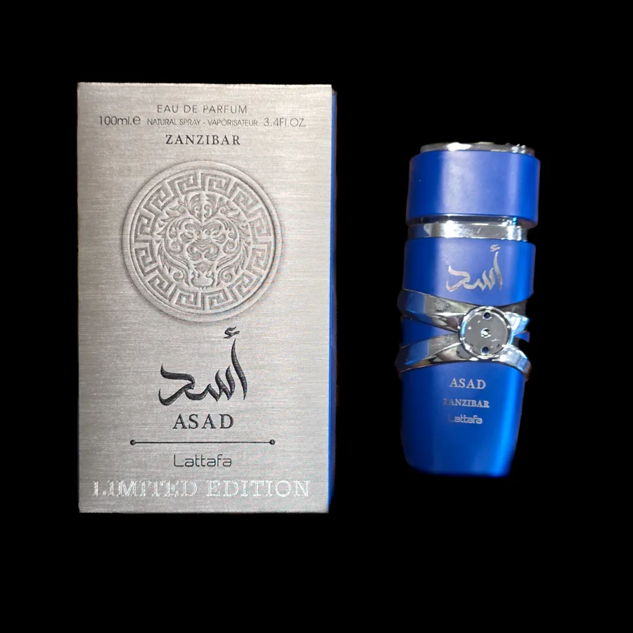 Frasco do perfume Asad Zanzibar Ed Limitada da marca Lattafa