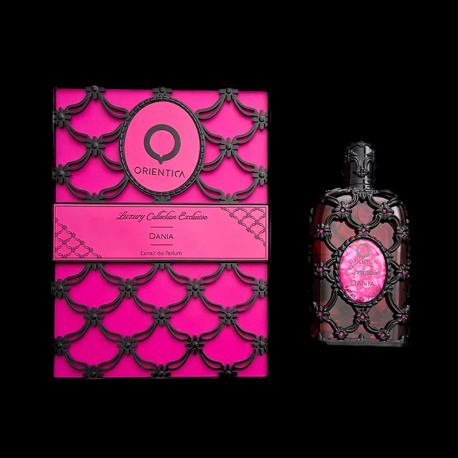 Frasco do perfume Dania da marca Orientica