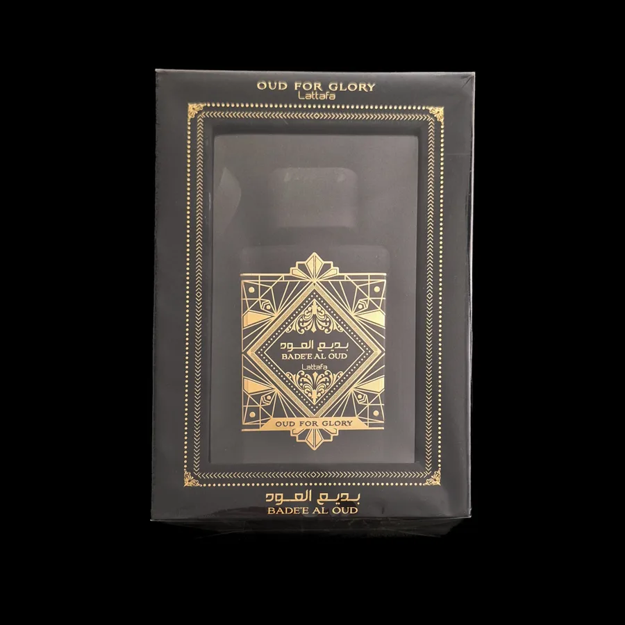 Frasco do perfume Badee AL OUD - OUD FOR Glory da marca Lattafa