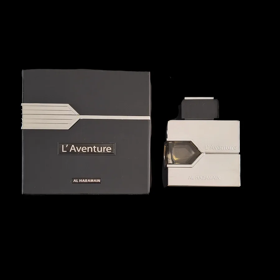 Frasco do perfume L'aventure da marca Al Haramain