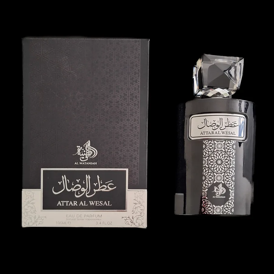Frasco do perfume Attar AL Wesal da marca Al Wataniah
