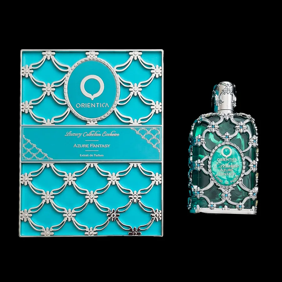 Frasco do perfume Azure Fantasy da marca Orientica