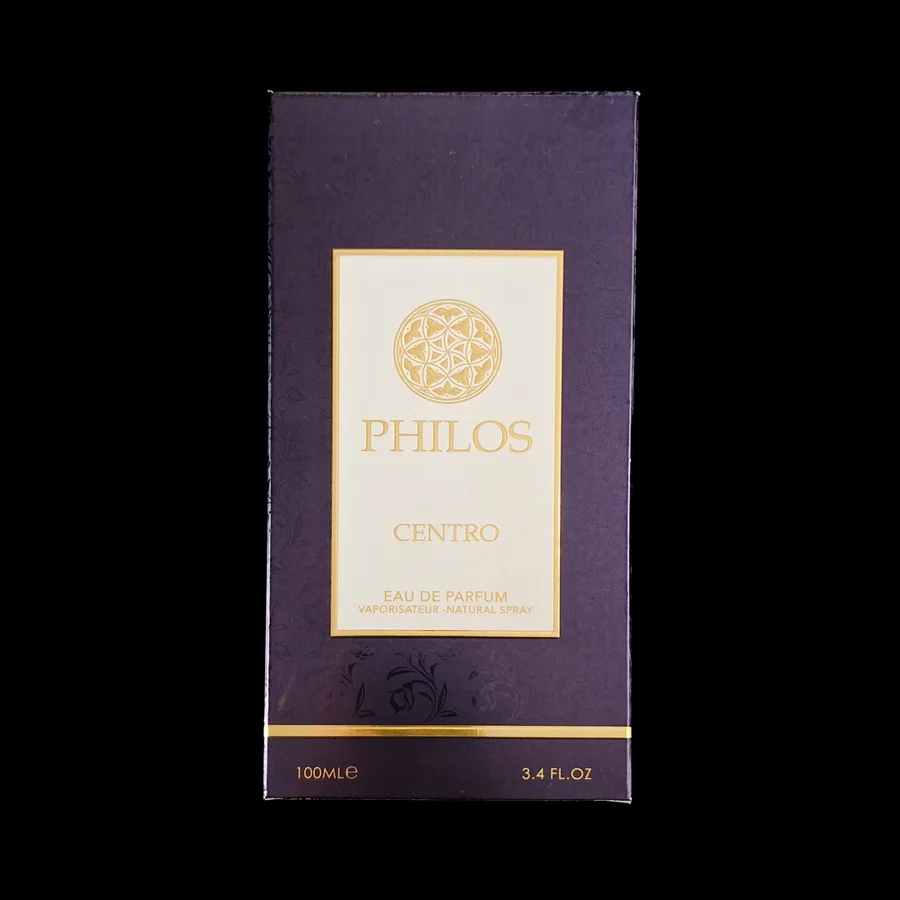 Frasco do perfume Philos Centro da marca Maison Alhambra