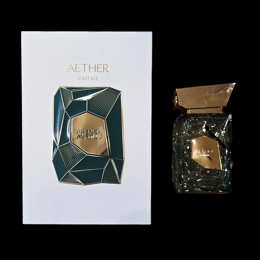 Frasco do perfume Aether Extrait da marca French Avenue