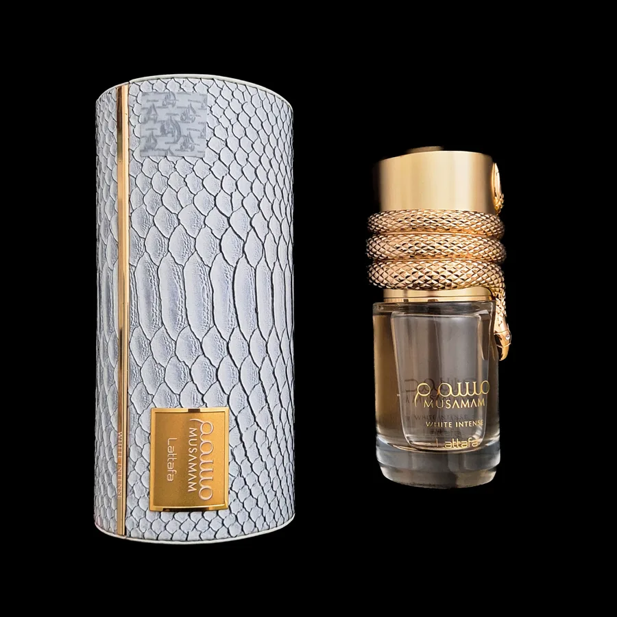 Frasco do perfume Musamam White da marca Lattafa