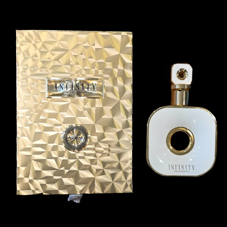 Frasco do perfume Infinity da marca ARMAF