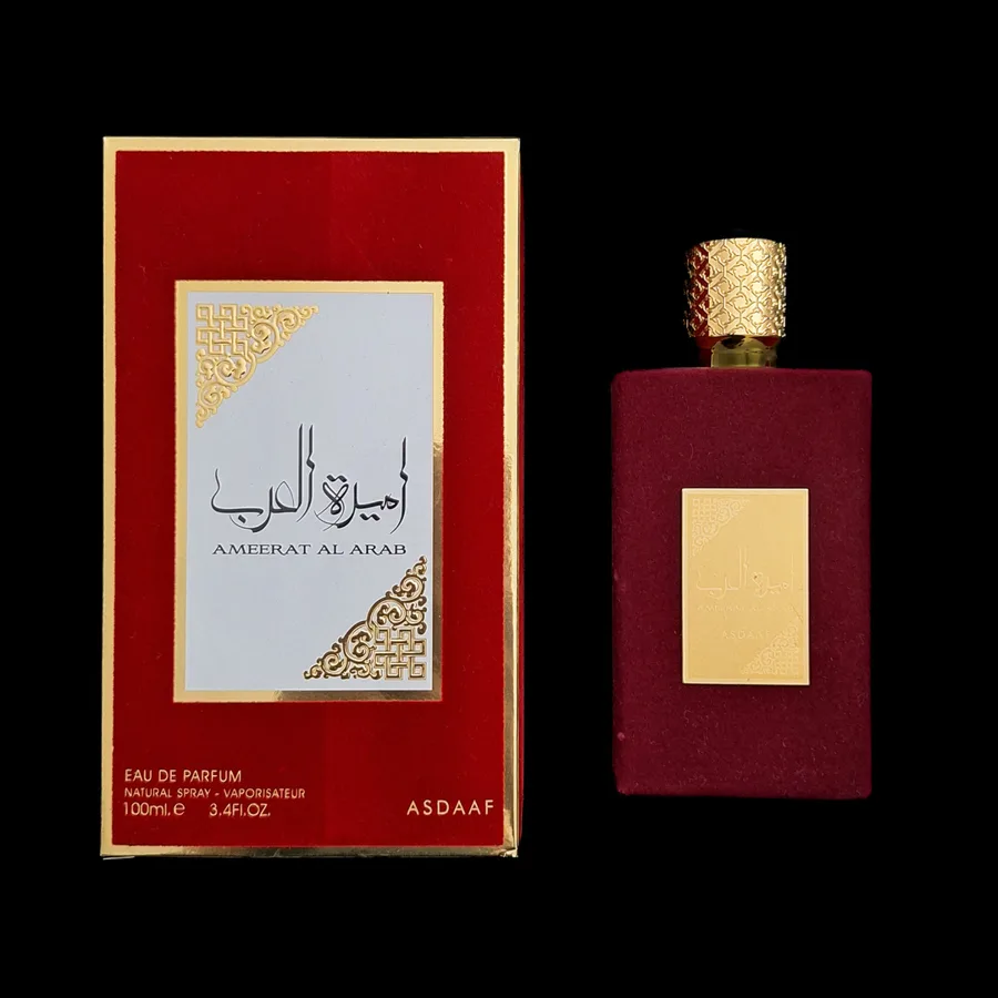 Frasco do perfume Ameerat AL Arab da marca Lattafa
