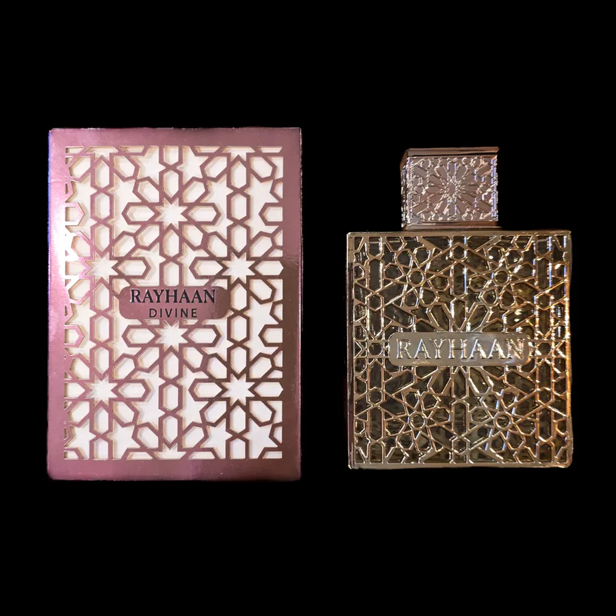 Frasco do perfume Divine da marca Rayhaan